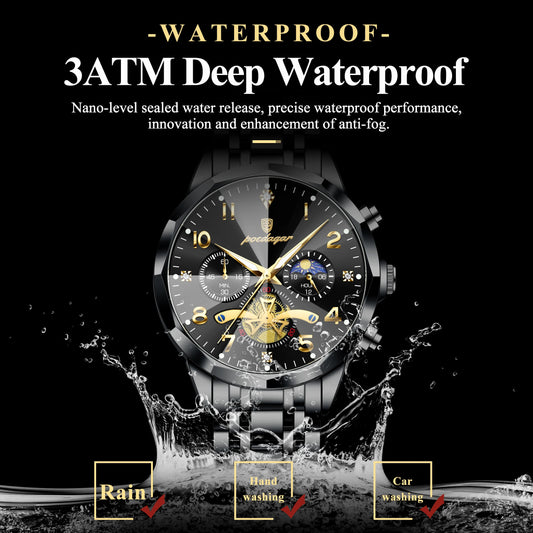 Reloj POEDAGAR Chrono: Elegancia y Resistencia al Agua